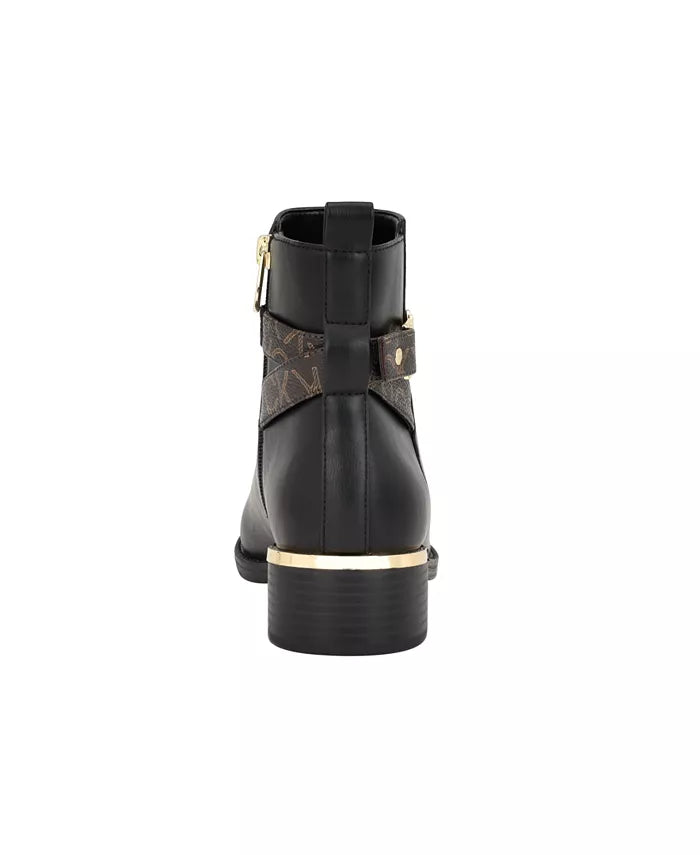 Women'S Dhara Logo Strap Block Heel Booties