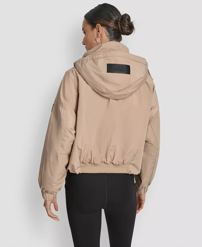 Moteriška Oversize striukė su gobtuvu