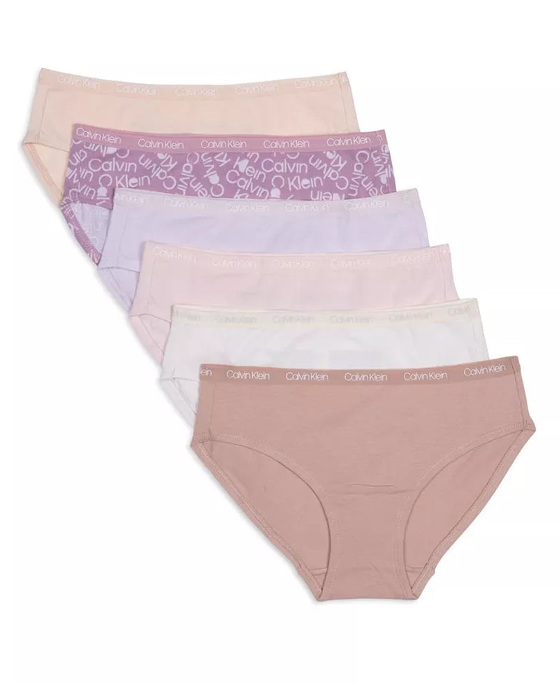 Big Girls Cotton Hipster Set, Pack of 6