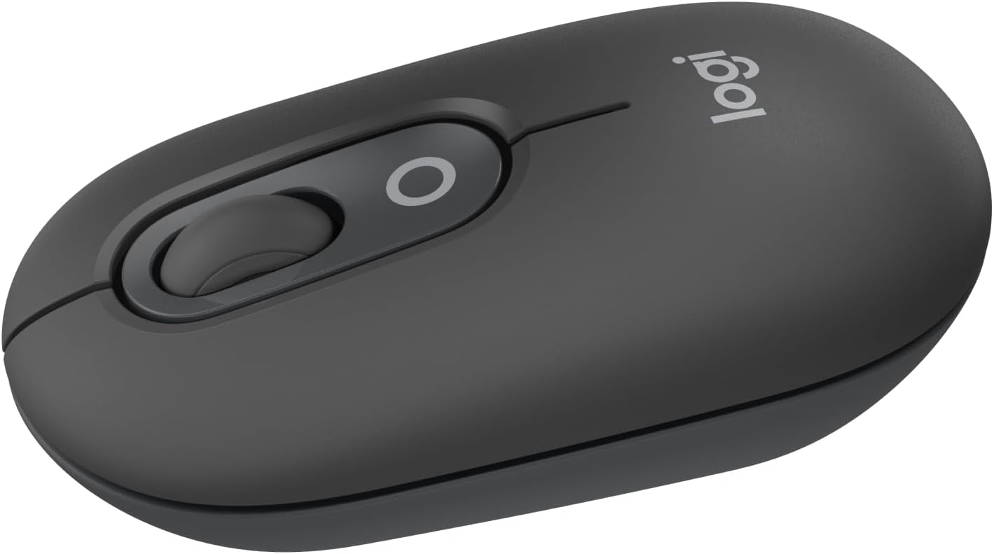 Logitech POP belaidė pelytė Mouse, Wireless Mouse with Customizable Emojis, Silenttouch Technology, Precision/Speed Scroll, Compact Design, Bluetooth, Multi-Device, OS Compatible - Daydream Mint