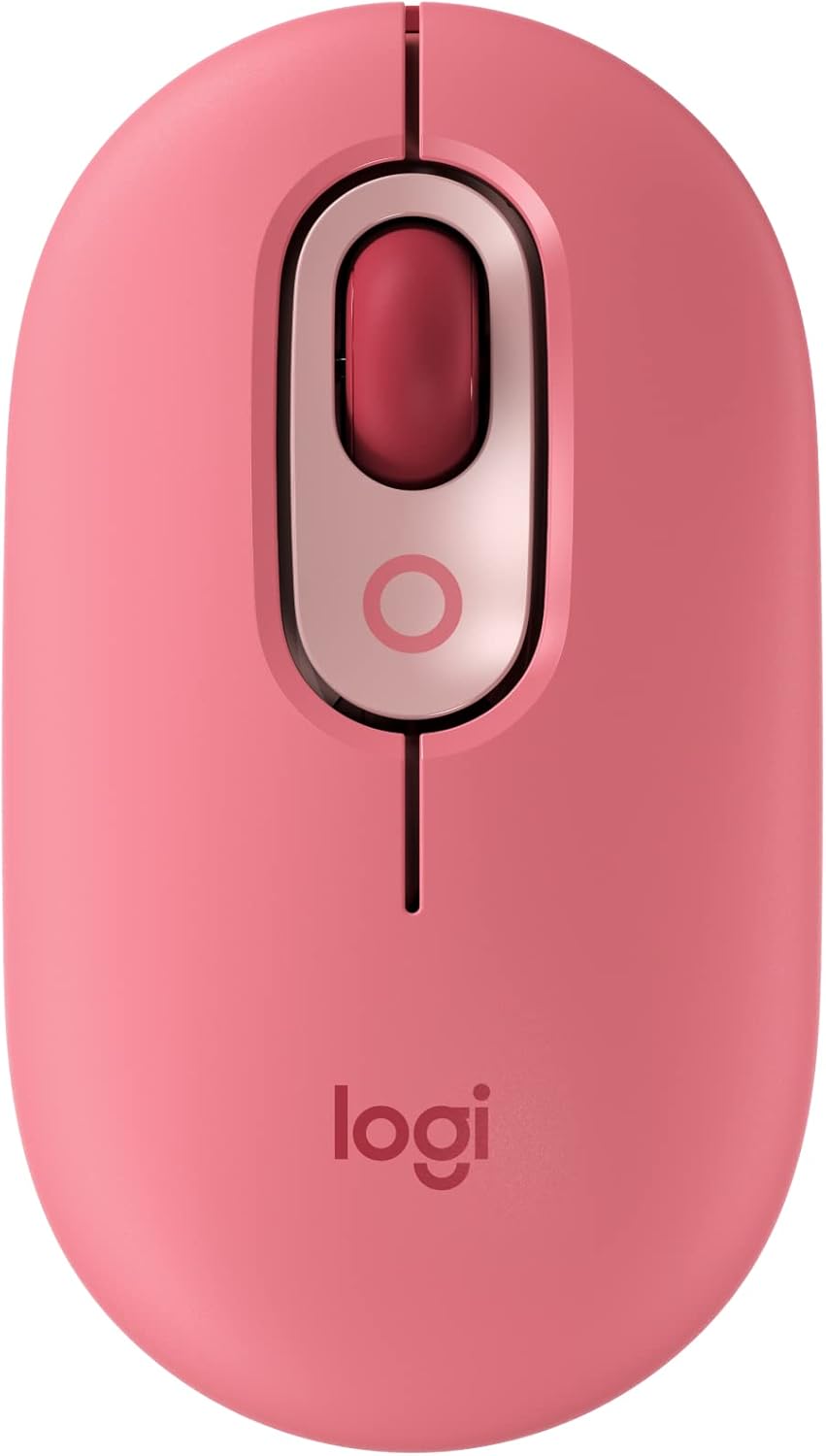Logitech POP belaidė pelytė Mouse, Wireless Mouse with Customizable Emojis, Silenttouch Technology, Precision/Speed Scroll, Compact Design, Bluetooth, Multi-Device, OS Compatible - Daydream Mint