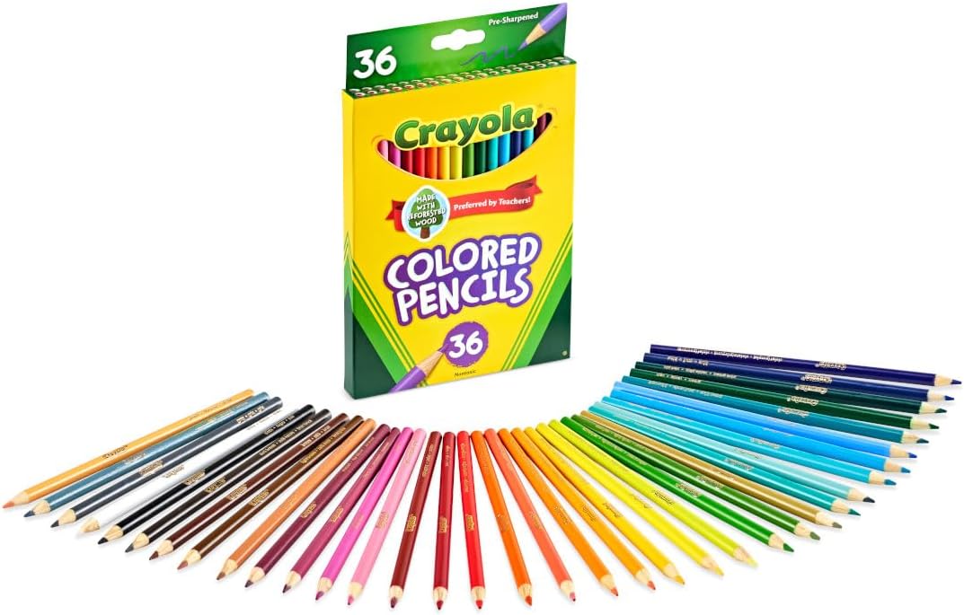 Crayola spalvoti pieštukai, 36 vnt.
