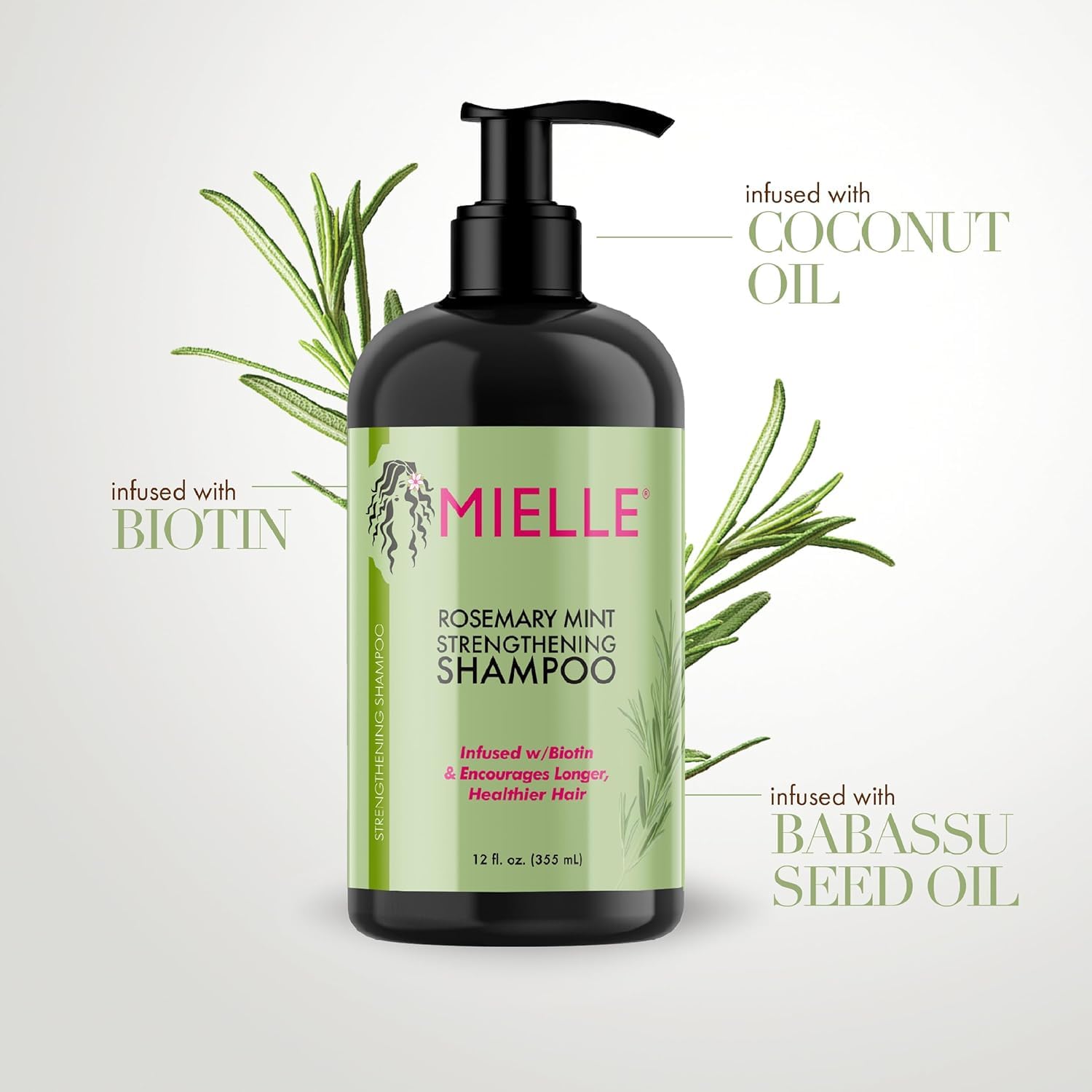 Mielle Organics Rosemary Mint plaukus stiprinanti šampūnas