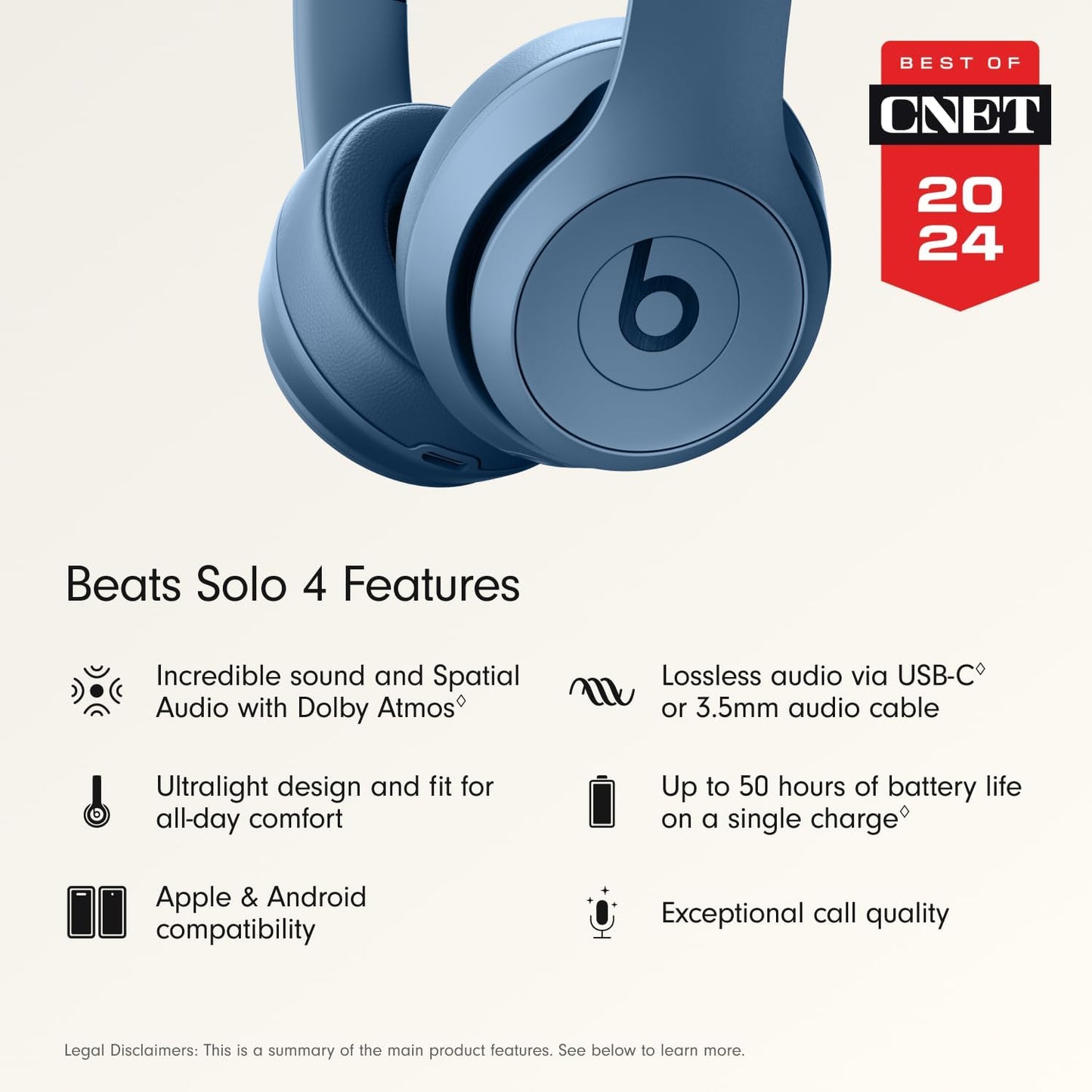 Beats Solo 4 - belaidės ausinės