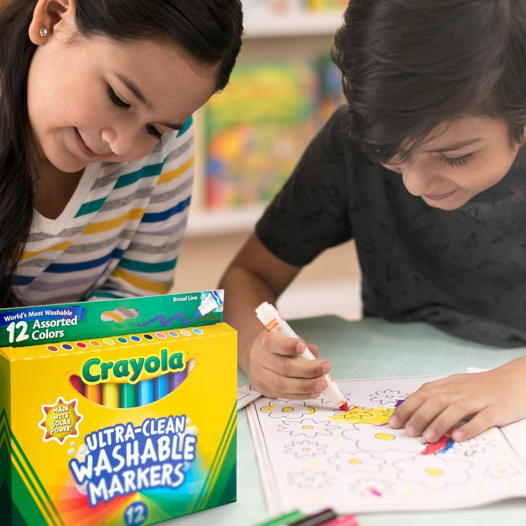 Crayola Plačios linijos žymekliai, 12 vnt.