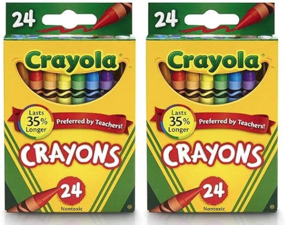 Crayola 24 vnt. kreidelių dėžutė, 2 pak.