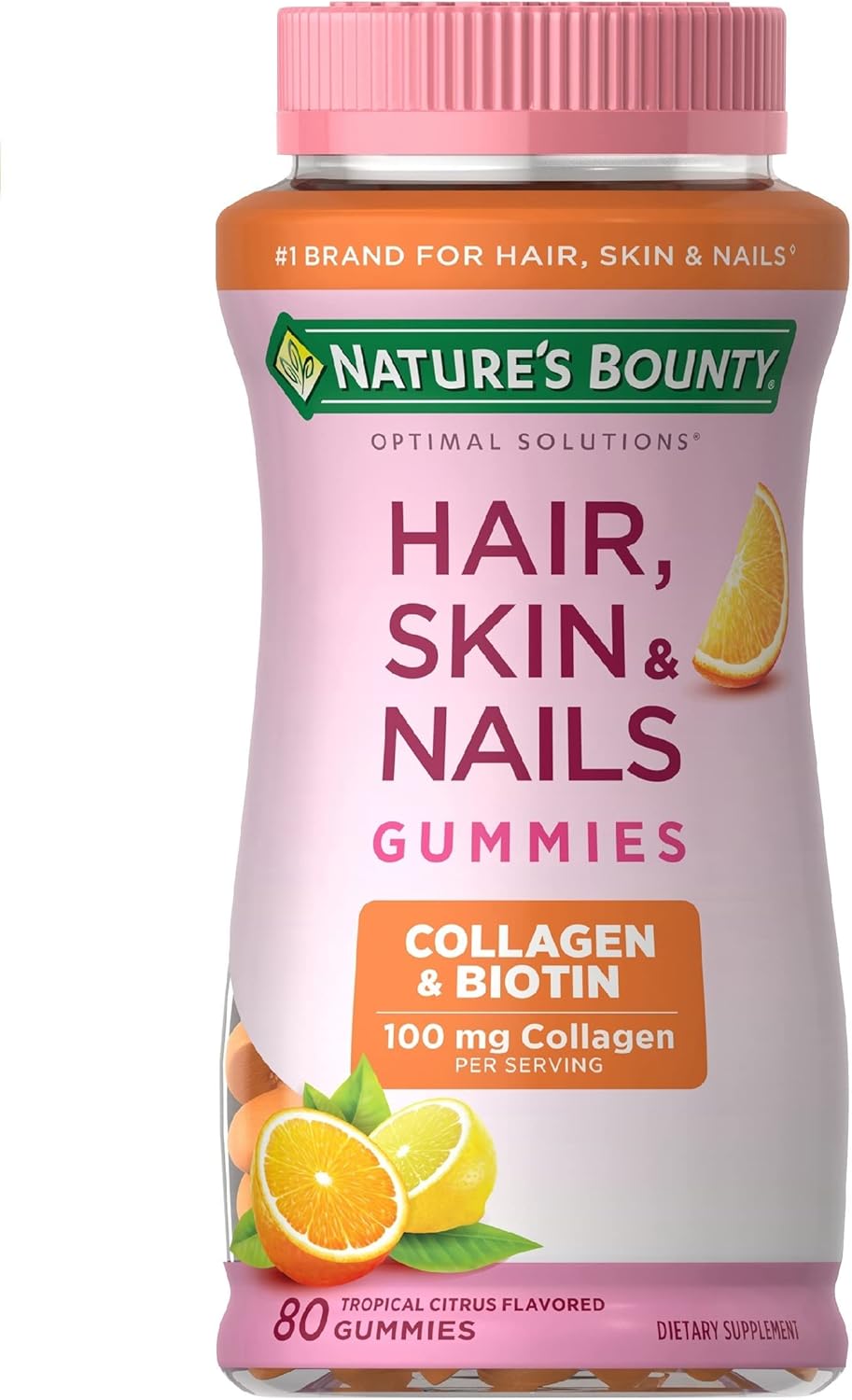 Nature'S Bounty Optimal Solutions guminukai plaukams, odai, nagams