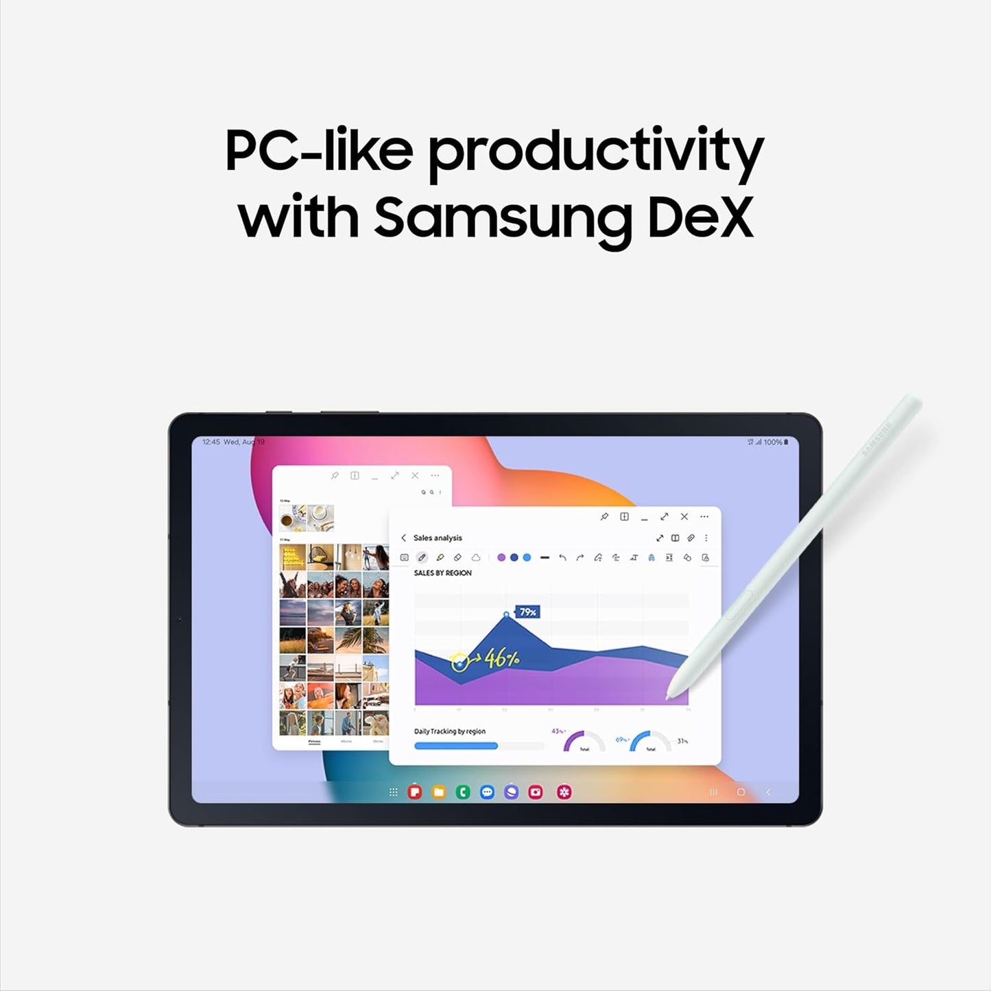 Samsung Galaxy Tab S6 Lite (2024) 10.4" Android Student Tablet, S Pen for Note-Taking, Gaming Ready, Long Battery Life, Expandable Storage, US Version, Mint, Amazon Exclusive