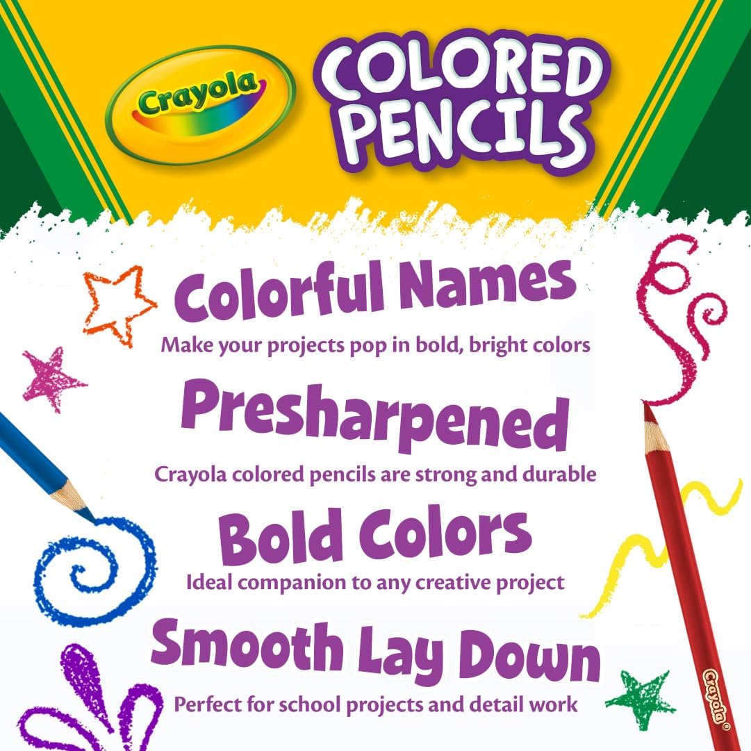 Crayola spalvoti pieštukai, 36 vnt.