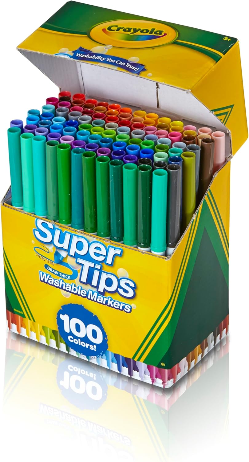 Crayola itin ploni žymekliai, 100 vnt.