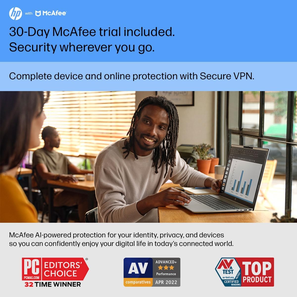 HP 24 Inch All-In-One Desktop PC, FHD Display, AMD Ryzen 5 7520U, 8 GB RAM, 256 GB SSD, AMD Radeon Graphics, Windows 11 Home, 24-Cr0002 (2024)