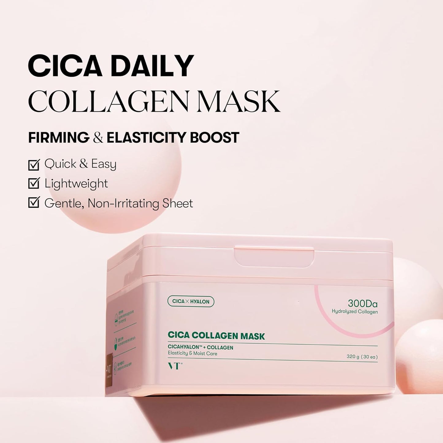 VT COSMETICS CICA veido kaukės, 30 vnt.