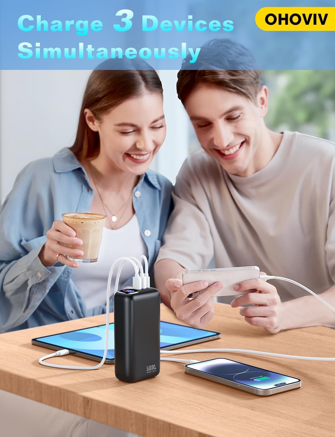 Nešiojamasis įkroviklis 50000Mah Power Bank