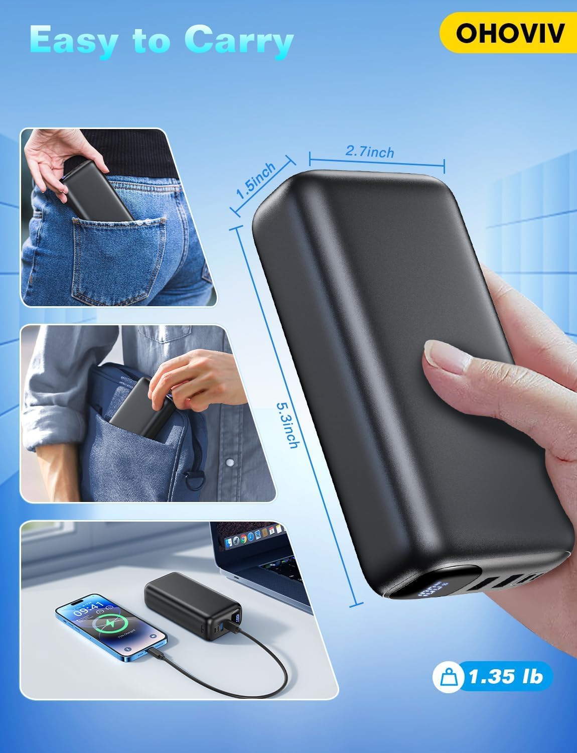 Nešiojamasis įkroviklis 50000Mah Power Bank