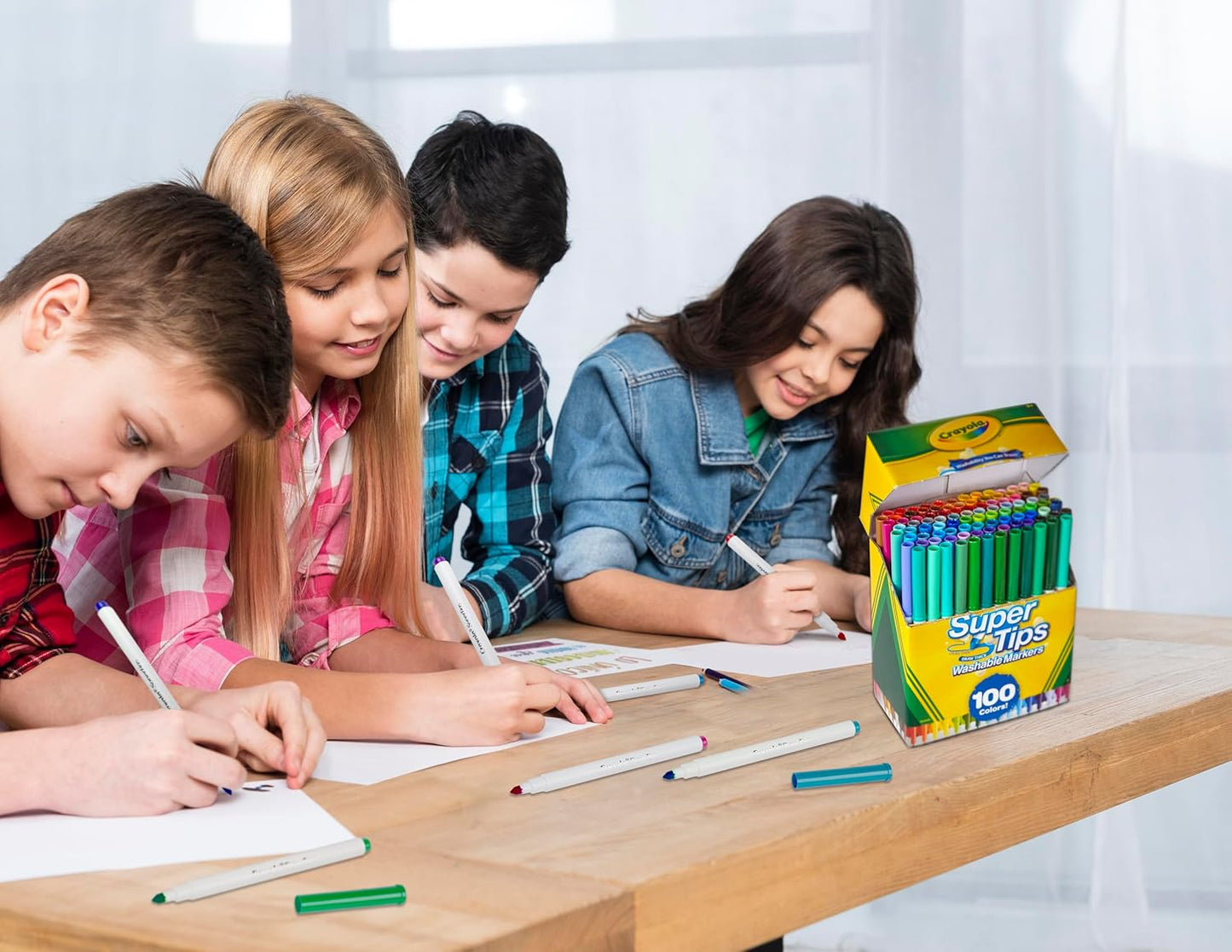 Crayola itin ploni žymekliai, 100 vnt.