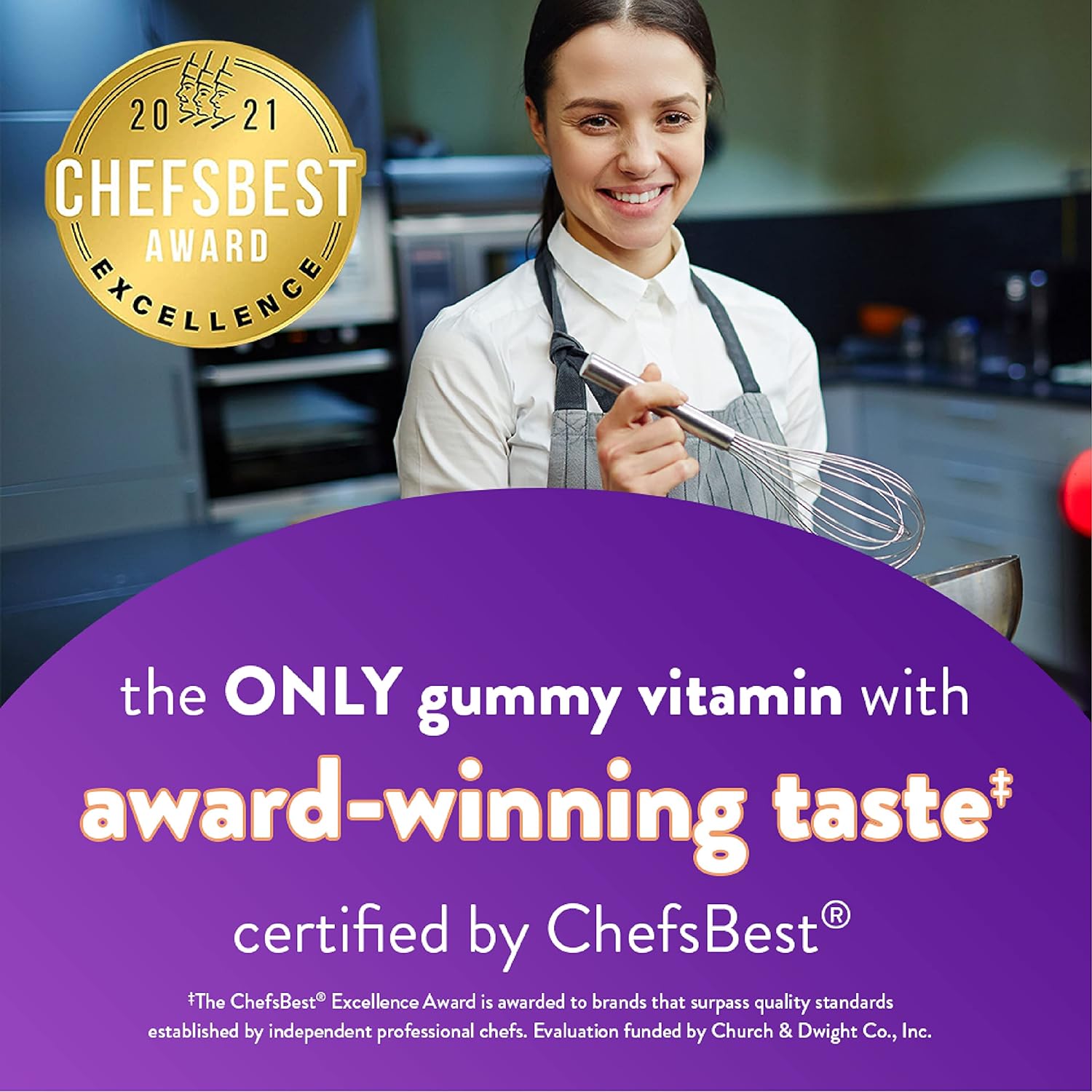 Vitafusion Vitamin D3 Gummy Vitamins for Bone and Immune System Support, Peach, Blackberry and Strawberry Flavored