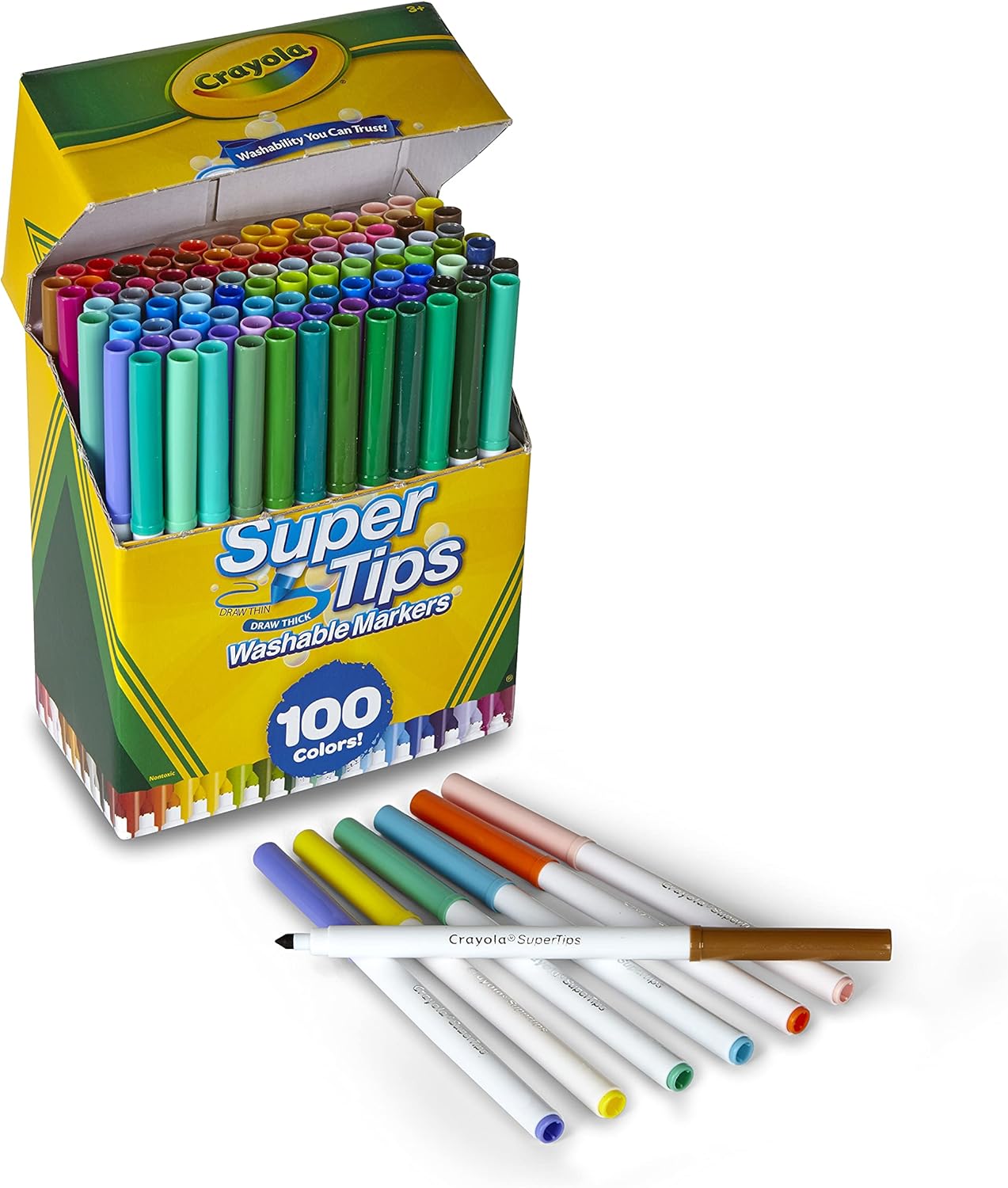 Crayola itin ploni žymekliai, 100 vnt.