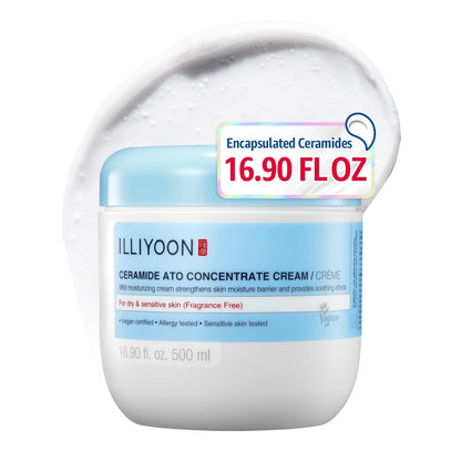ILLIYOON Ceramide Ato Concentrate Cream drėkinamasis kremas sausai ir jautriai odai – odos barjero atkūrimui
