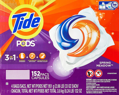 Tide PODS 3 viename skalbimo kapsulės – dėmių valiklis, kvapų neutralizatorius ir spalvų apsauga, 42 vnt.