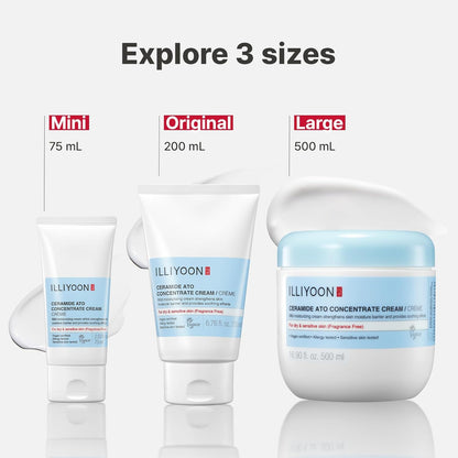 ILLIYOON Ceramide Ato Concentrate Cream drėkinamasis kremas sausai ir jautriai odai – odos barjero atkūrimui