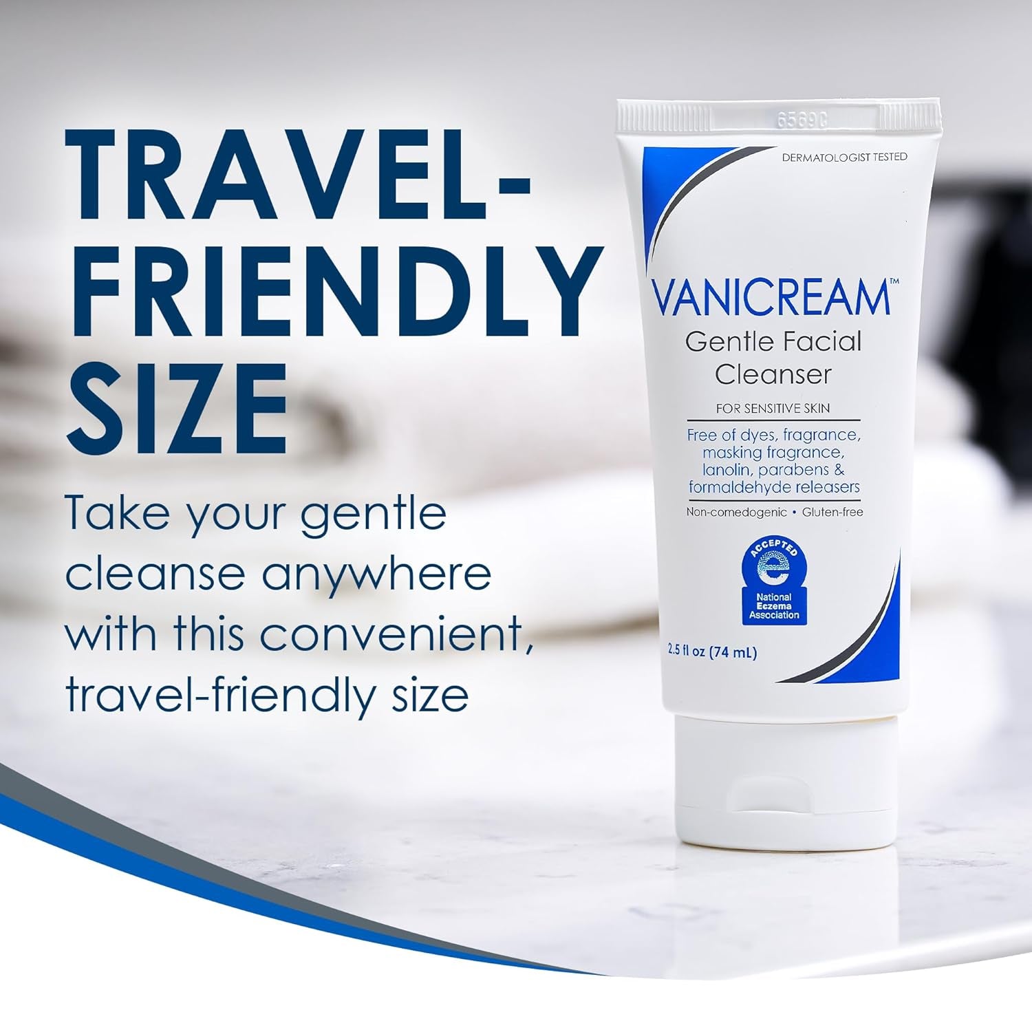Vanicream švelnus veido prausiklis jautriai odai