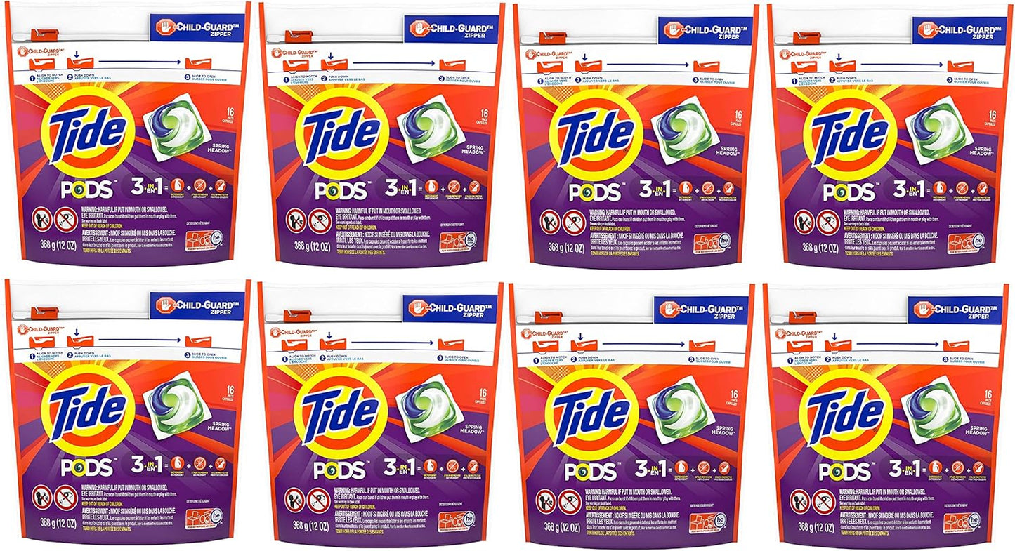 Tide PODS 3 viename skalbimo kapsulės – dėmių valiklis, kvapų neutralizatorius ir spalvų apsauga, 42 vnt.