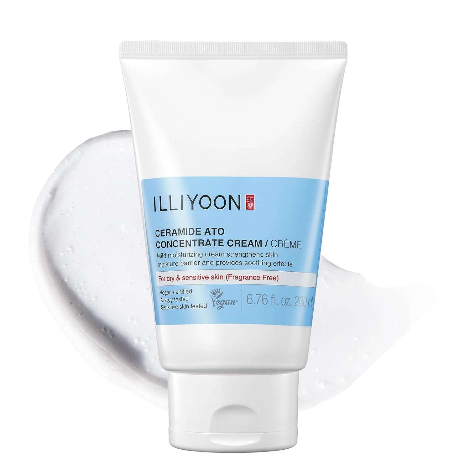 ILLIYOON Ceramide Ato Concentrate Cream drėkinamasis kremas sausai ir jautriai odai – odos barjero atkūrimui