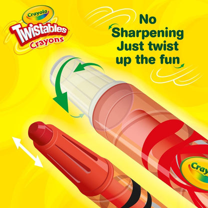 Crayola Mini Twistables kreidelės vaikams (50 vnt.)