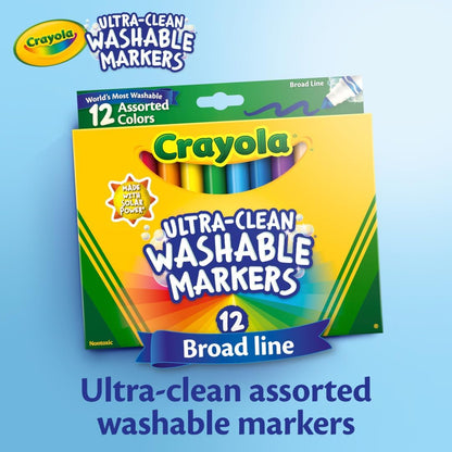 Crayola Plačios linijos žymekliai, 12 vnt.
