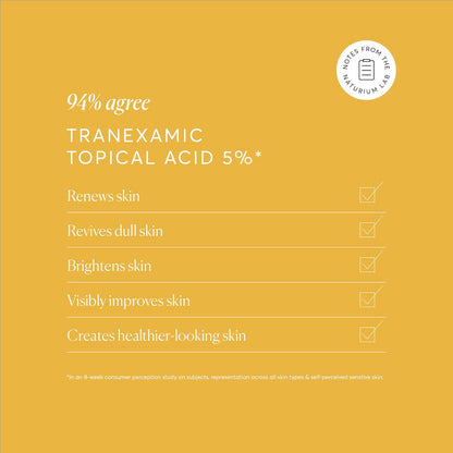 Naturium Tranexamic Topical Acid 5% serumas su kojine rūgštimi, niacinamidu ir saldymedžio šaknimi 