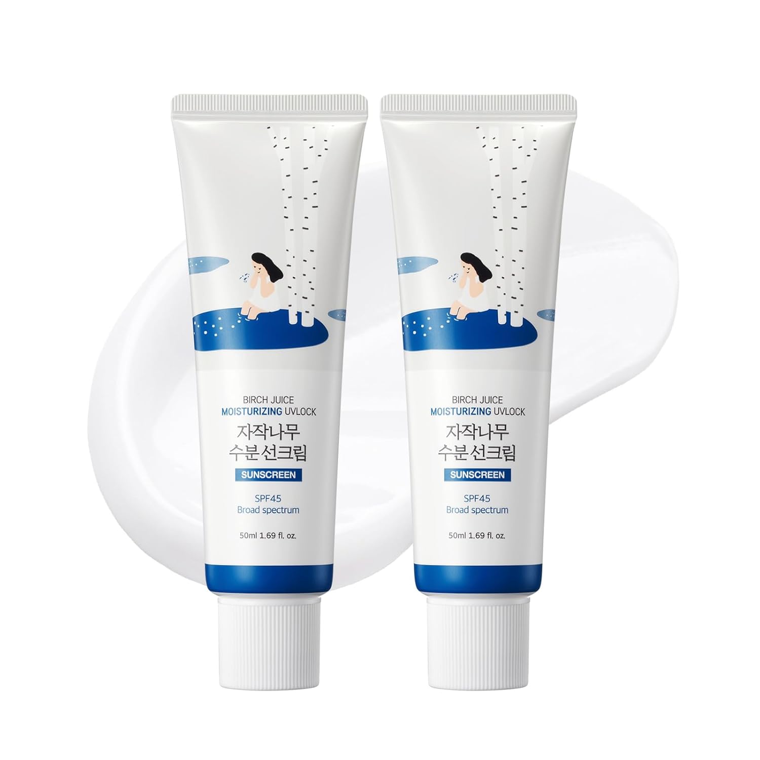 ROUND LAB Beržų sulčių drėkinamasis UV LOCK SPF 45