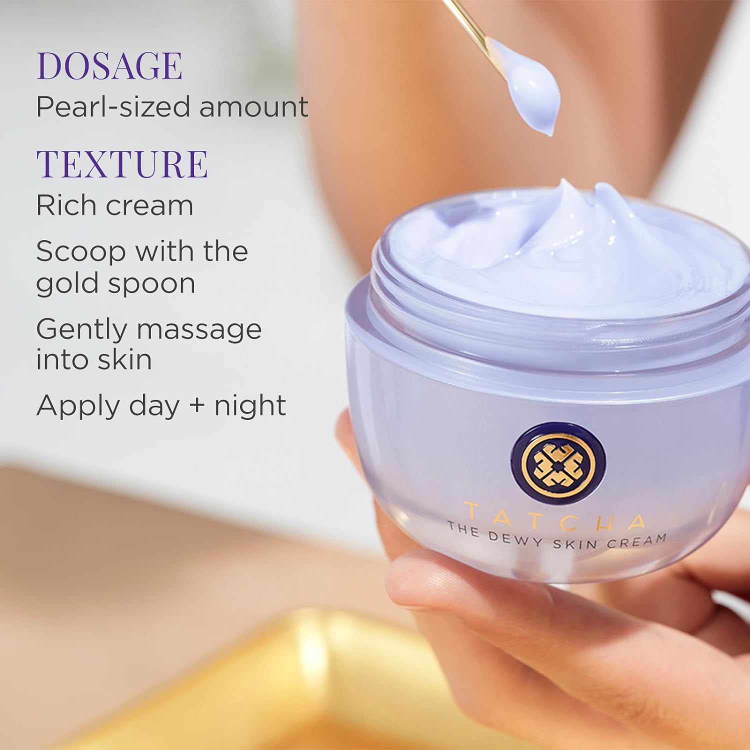 TATCHA The Dewy Skin Cream sodrus veido kremas sausai ir mišriai odai