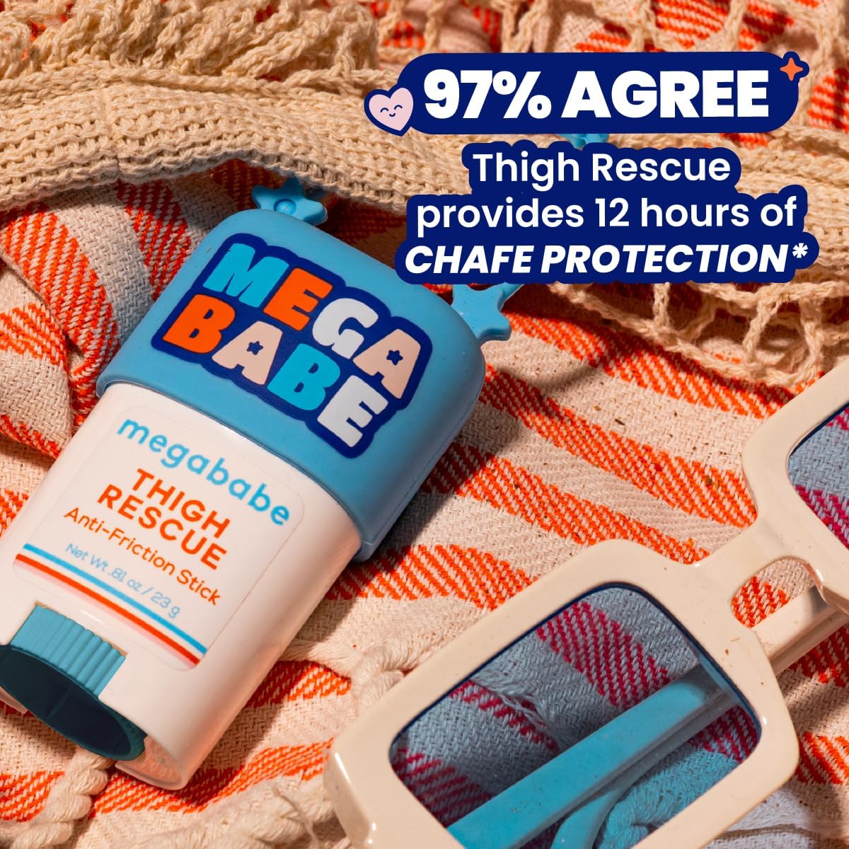 Megababe Thigh Rescue mini priemonė nuo odos trinties