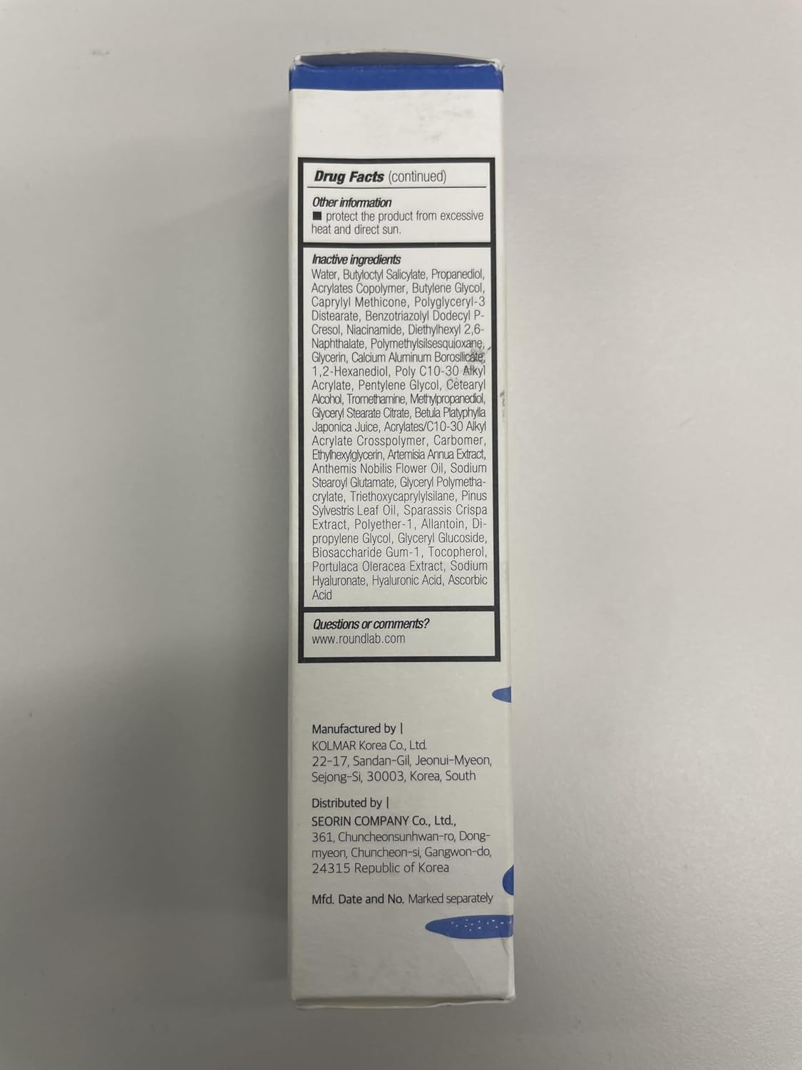 ROUND LAB Beržų sulčių drėkinamasis UV LOCK SPF 45