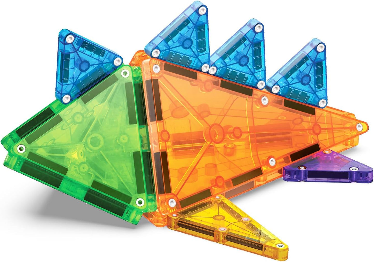 MAGNA-TILES magnetinių konstravimo kaladėlių rinkinys kūrybiškam STEM mokymuisi