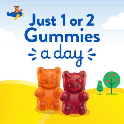 L’il Critters Gummy Vites kasdieniai multivitaminų guminukai vaikams su vitaminais C, D, A ir E, 190 guminukų
