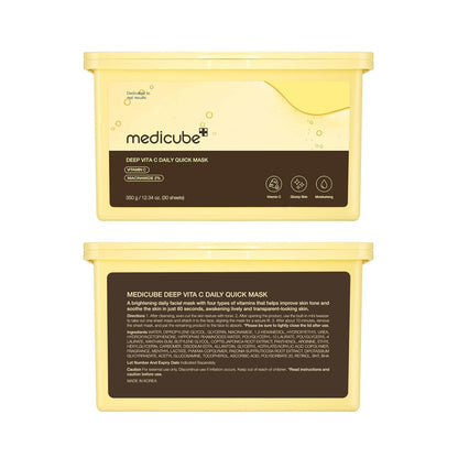 Medicube Deep Vita C kasdienės veido kaukės, 30 vnt. 