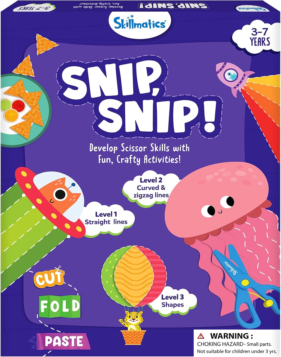 Skillmatics Snip Snip! kirpimo įgūdžių veiklų knyga