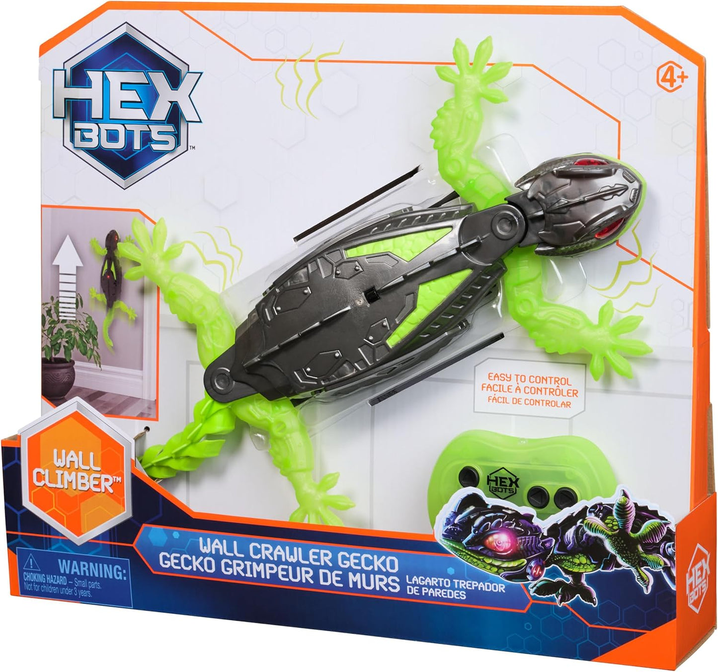 HEX BOTS - sieomis ropojantis driežas robotas GECO 