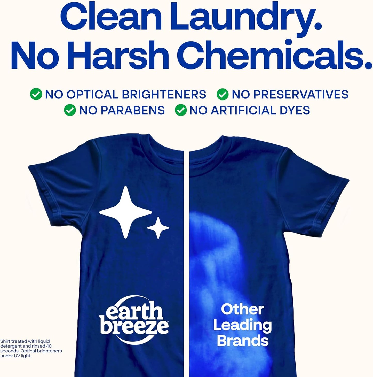 Earth Breeze ekologiški skalbimo lakšteliai, 30 lakštelių (iki 60 skalbimų)