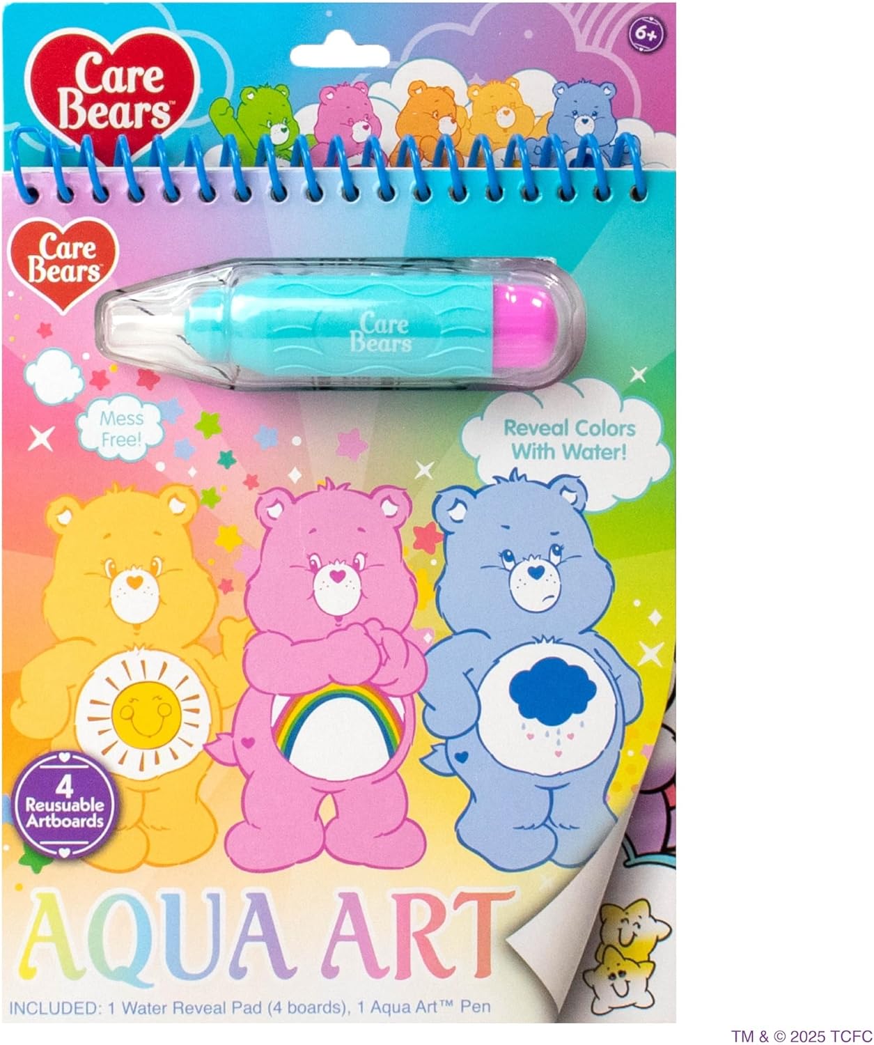 Daugkartinio naudojimo Aqua Art vandeniu atskleidžiamų paveikslėlių knygelė su vandens rašikliu