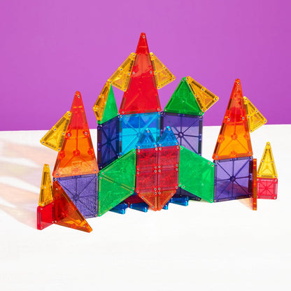 MAGNA-TILES magnetinių konstravimo kaladėlių rinkinys kūrybiškam STEM mokymuisi