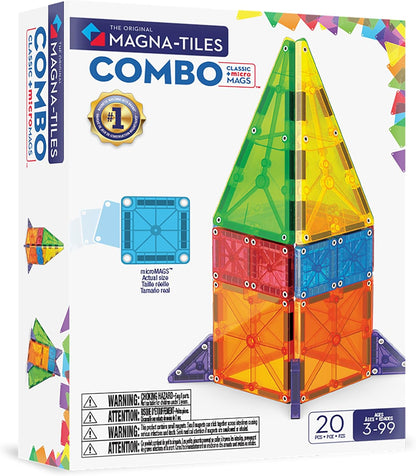 MAGNA-TILES magnetinių konstravimo kaladėlių rinkinys kūrybiškam STEM mokymuisi