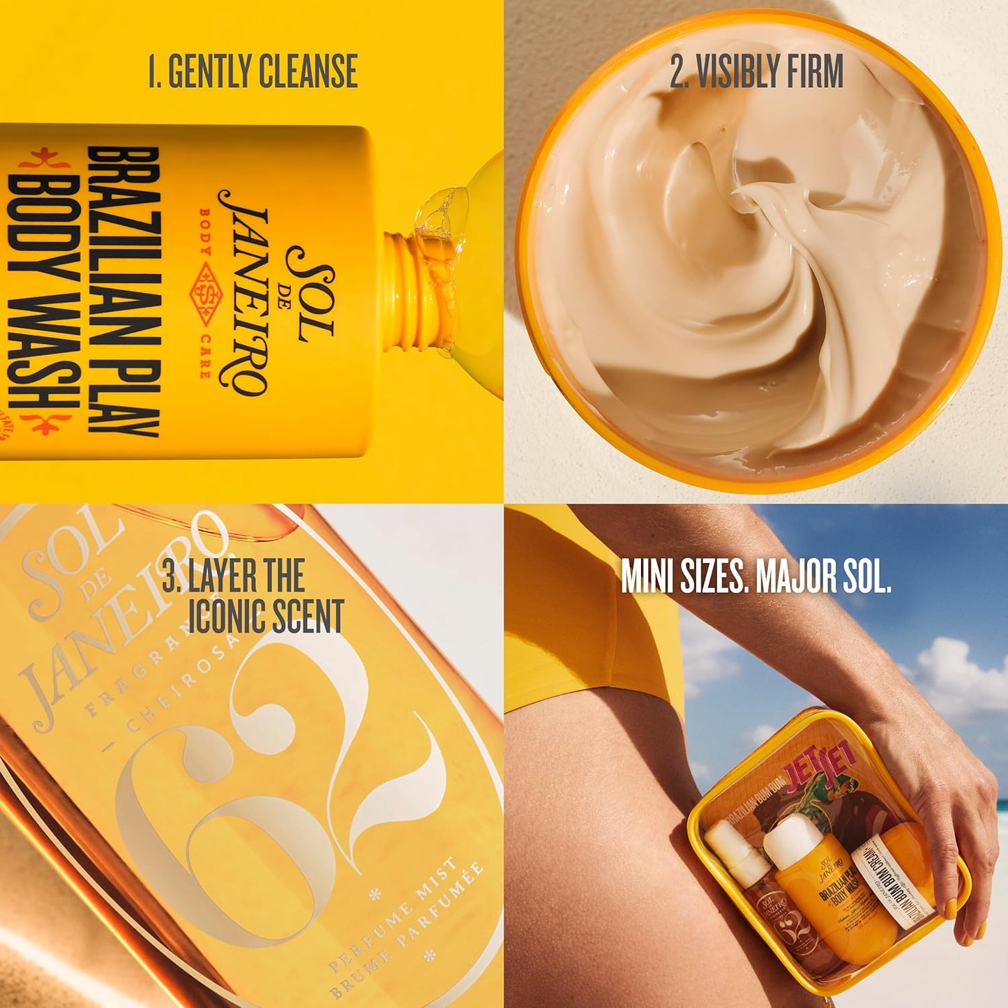 SOL DE JANEIRO Jet Set | Kelioninis dušo rinkinys