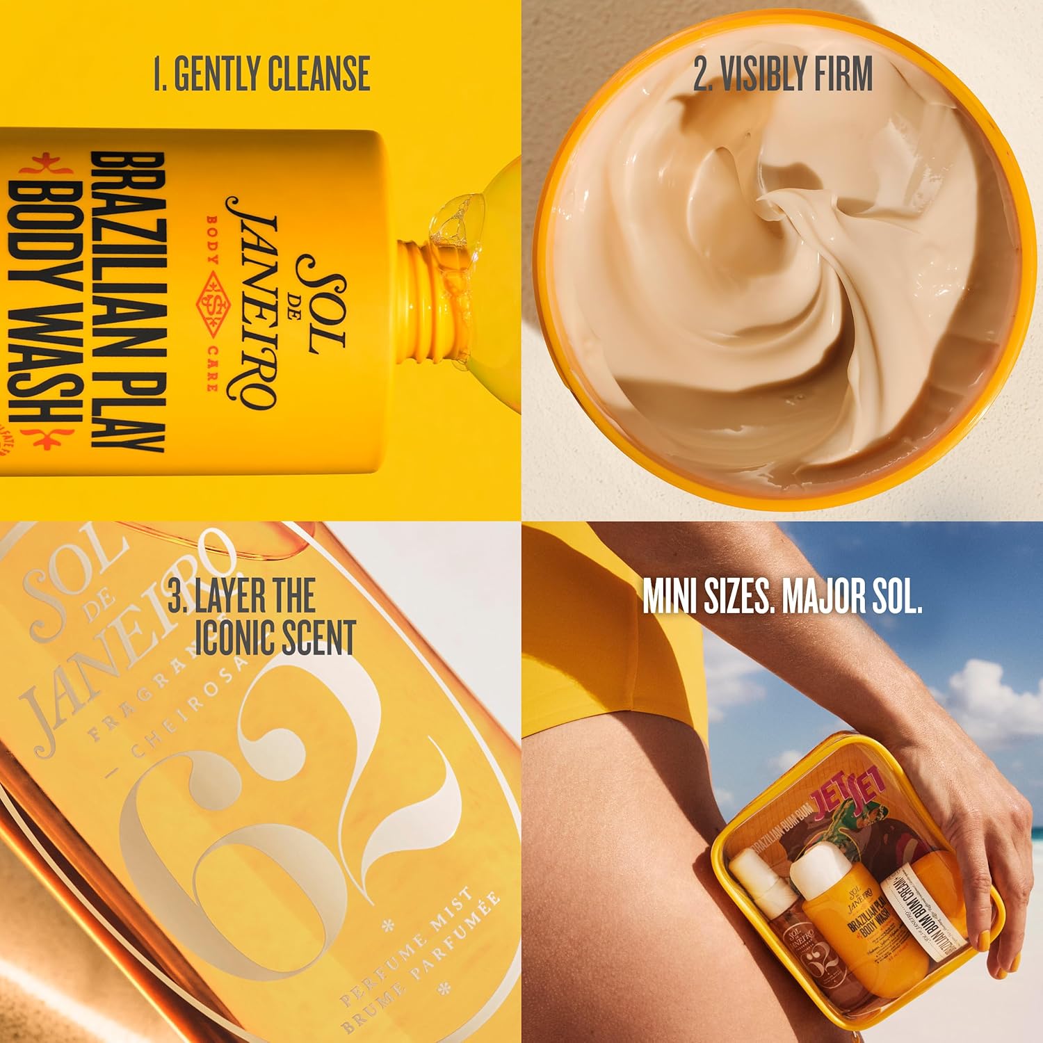 SOL DE JANEIRO Jet Set | Kelioninis dušo rinkinys