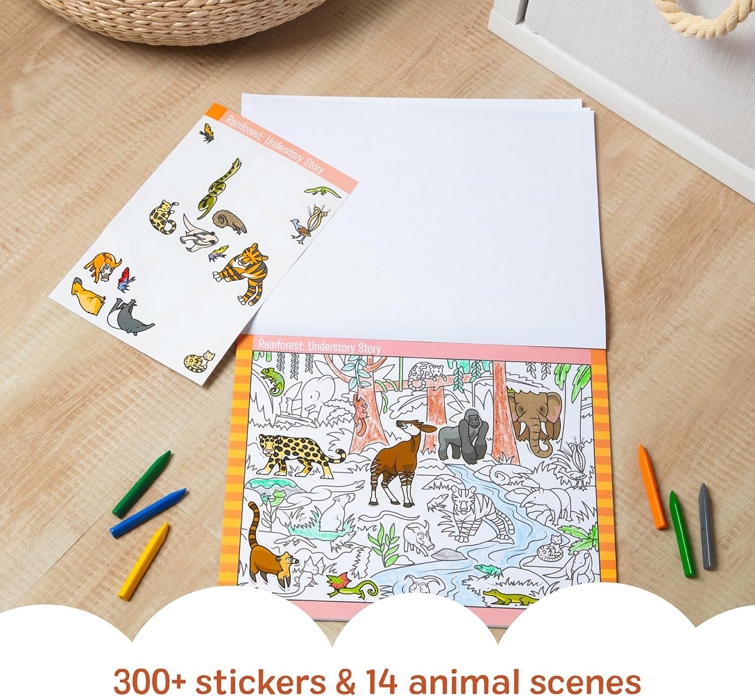 Melissa & Doug „Seek & Find“ lipdukų veiklų knyga