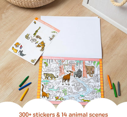 Melissa & Doug „Seek & Find“ lipdukų veiklų knyga