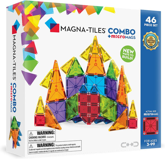 MAGNA-TILES magnetinių konstravimo kaladėlių rinkinys kūrybiškam STEM mokymuisi