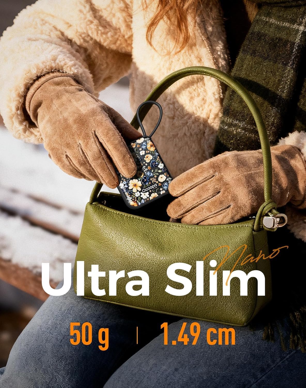 Ocoopa įkraunami rankų šildukai, 2 vnt.