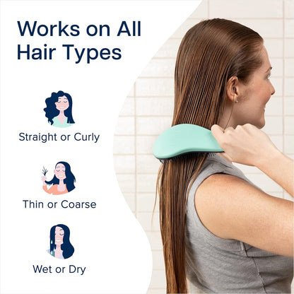 Crave Naturals Glide Thru Detangling Brush for Adults & Kids Hair 
